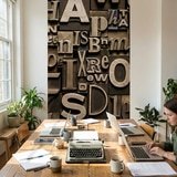 Wall Murals: Print letters 13
