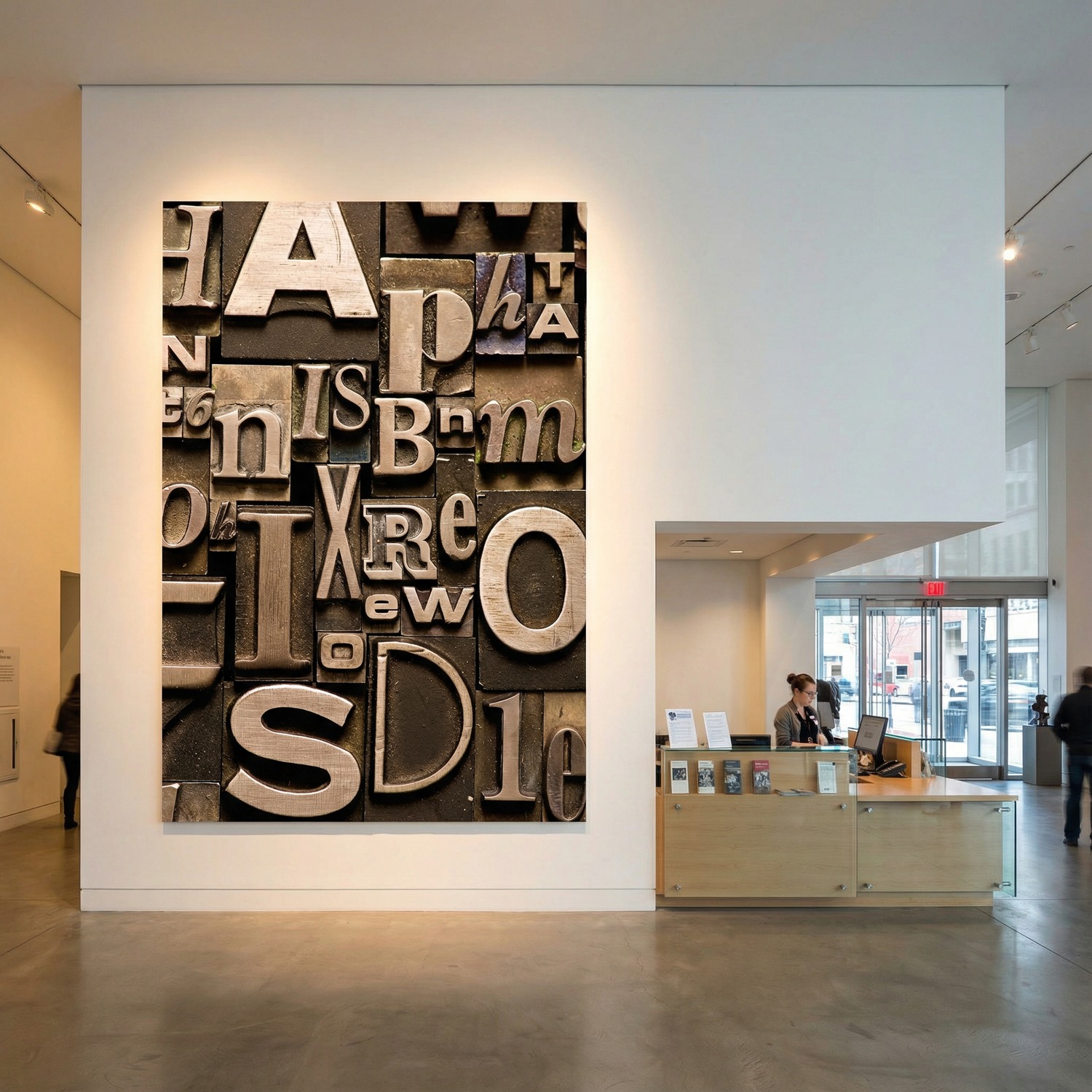 Wall Murals: Print letters