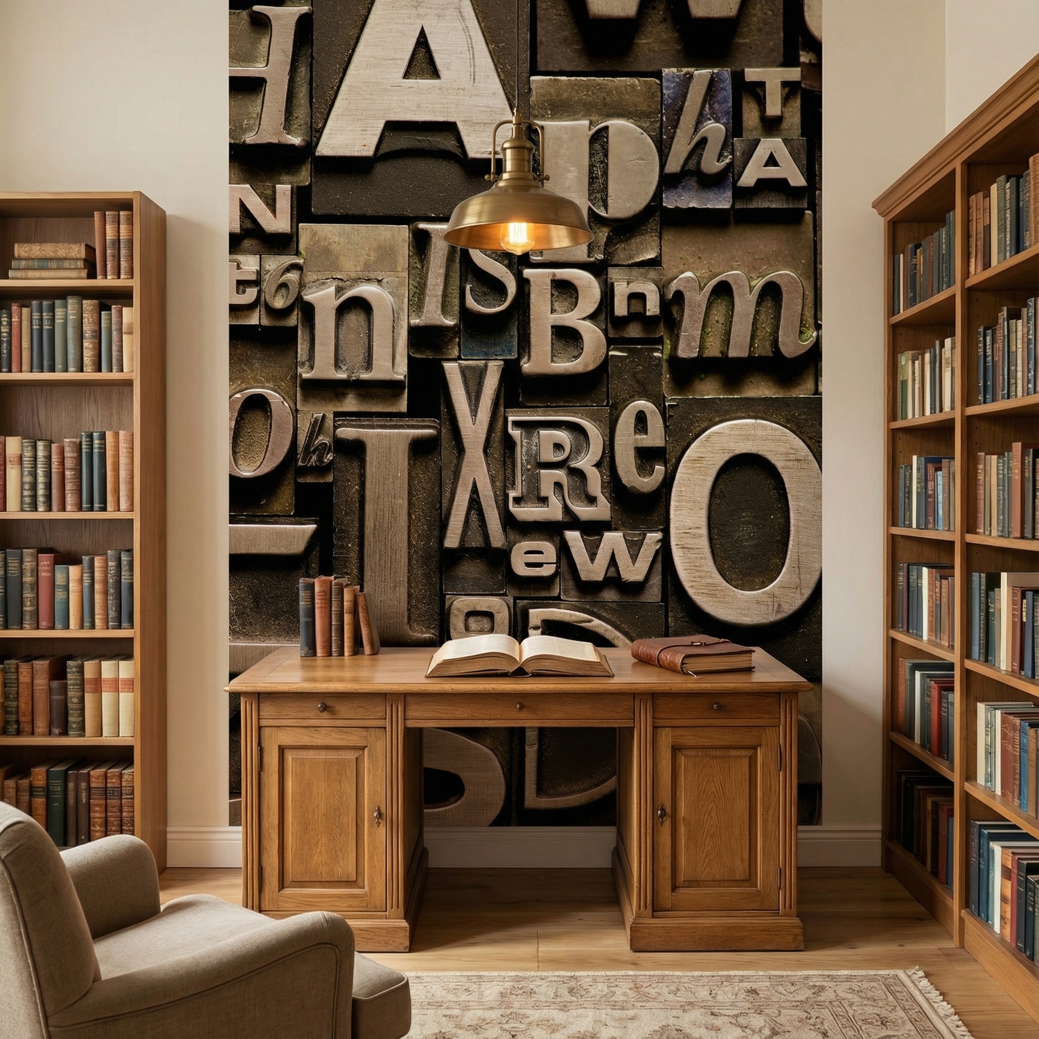 Wall Murals: Print letters