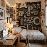 Wall Murals: Print letters 19
