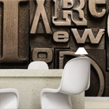 Wall Murals: Print letters 4