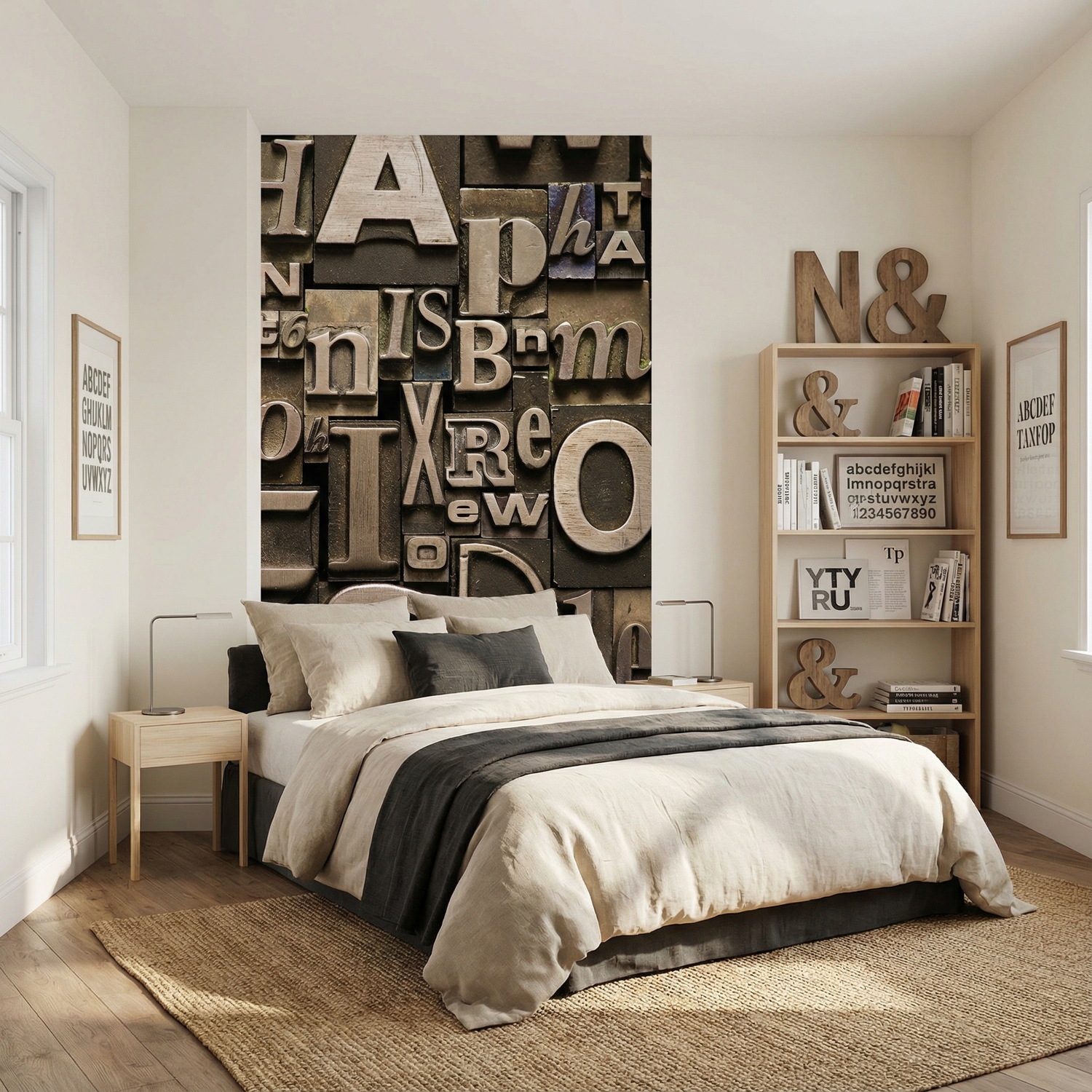 Wall Murals: Print letters