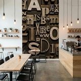 Wall Murals: Print letters 8
