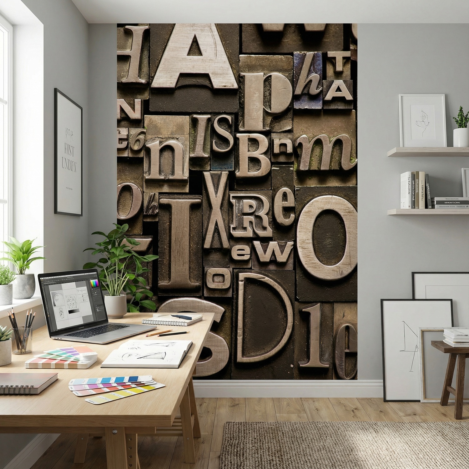 Wall Murals: Print letters