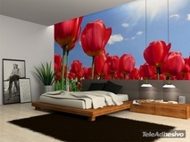 Wall Murals: Field of tulips 2