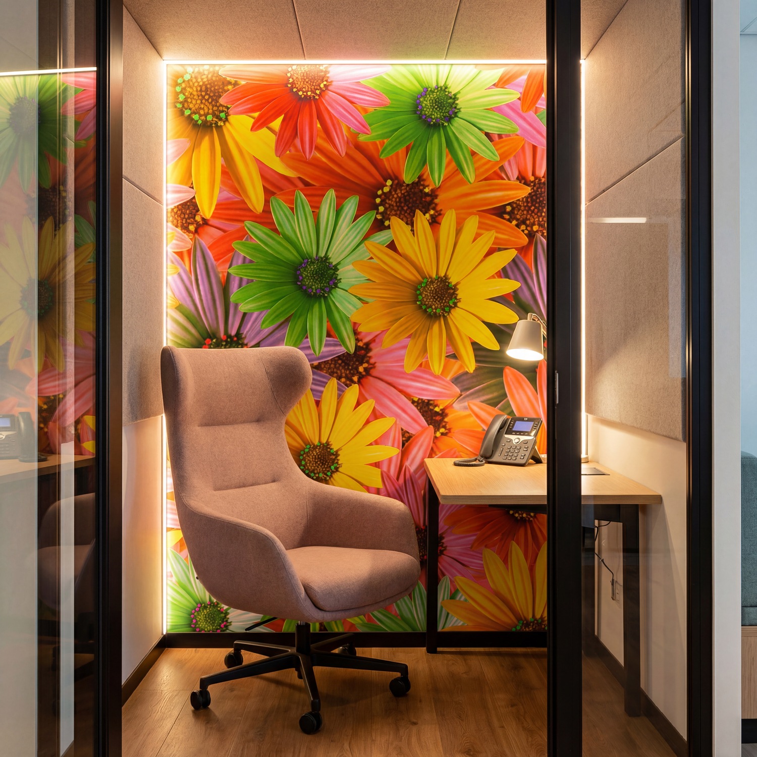 Wall Murals: Pop Flowers