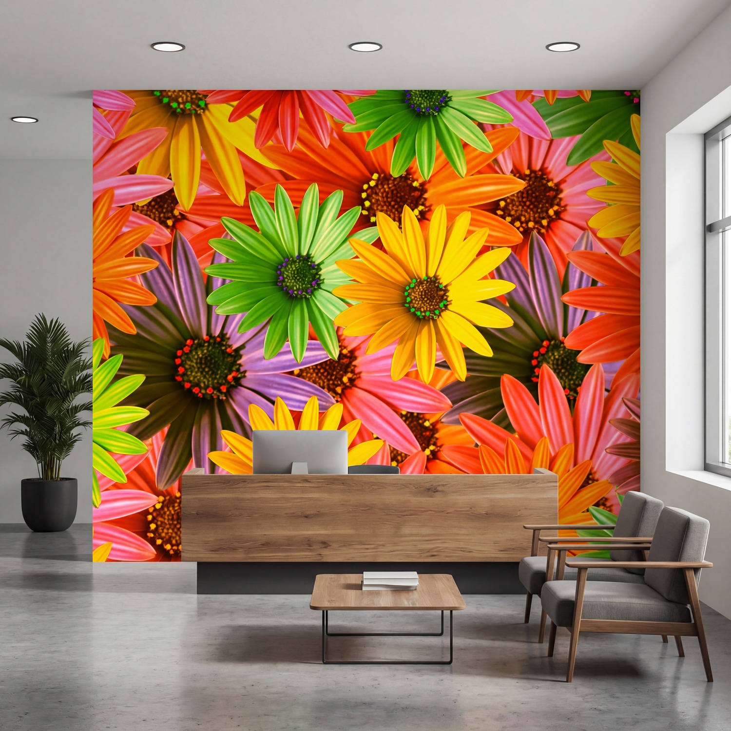 Wall Murals: Pop Flowers