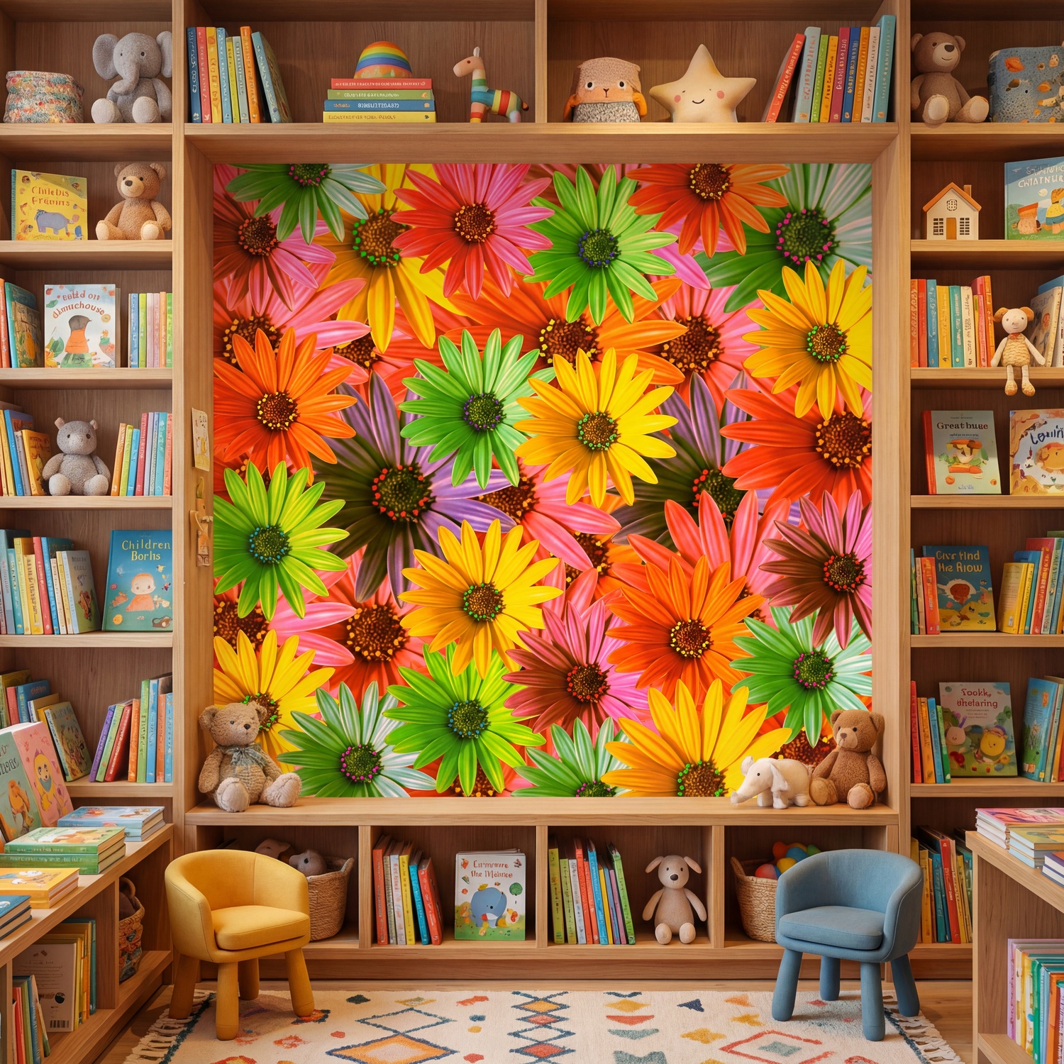 Wall Murals: Pop Flowers