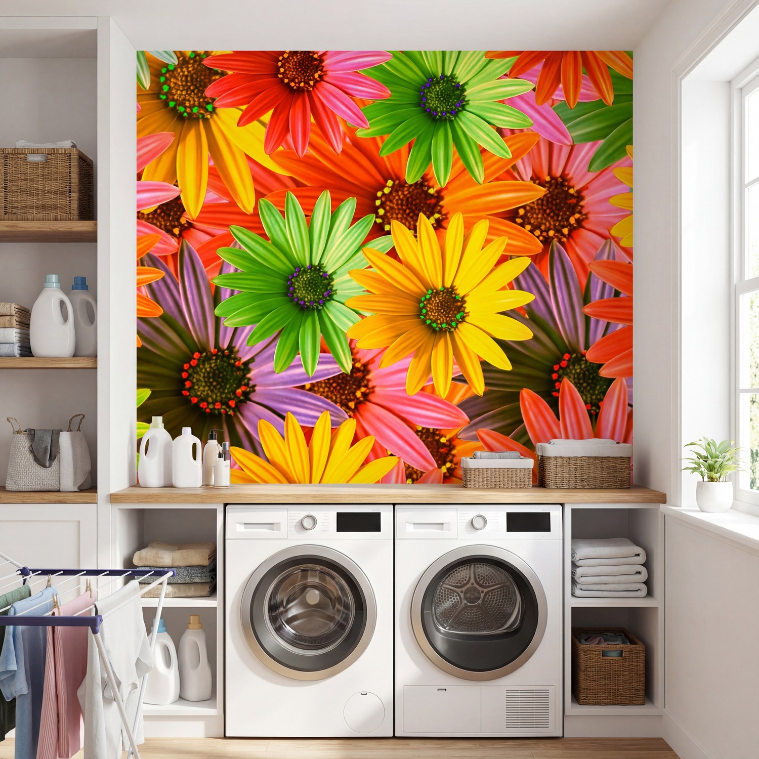 Wall Murals: Pop Flowers