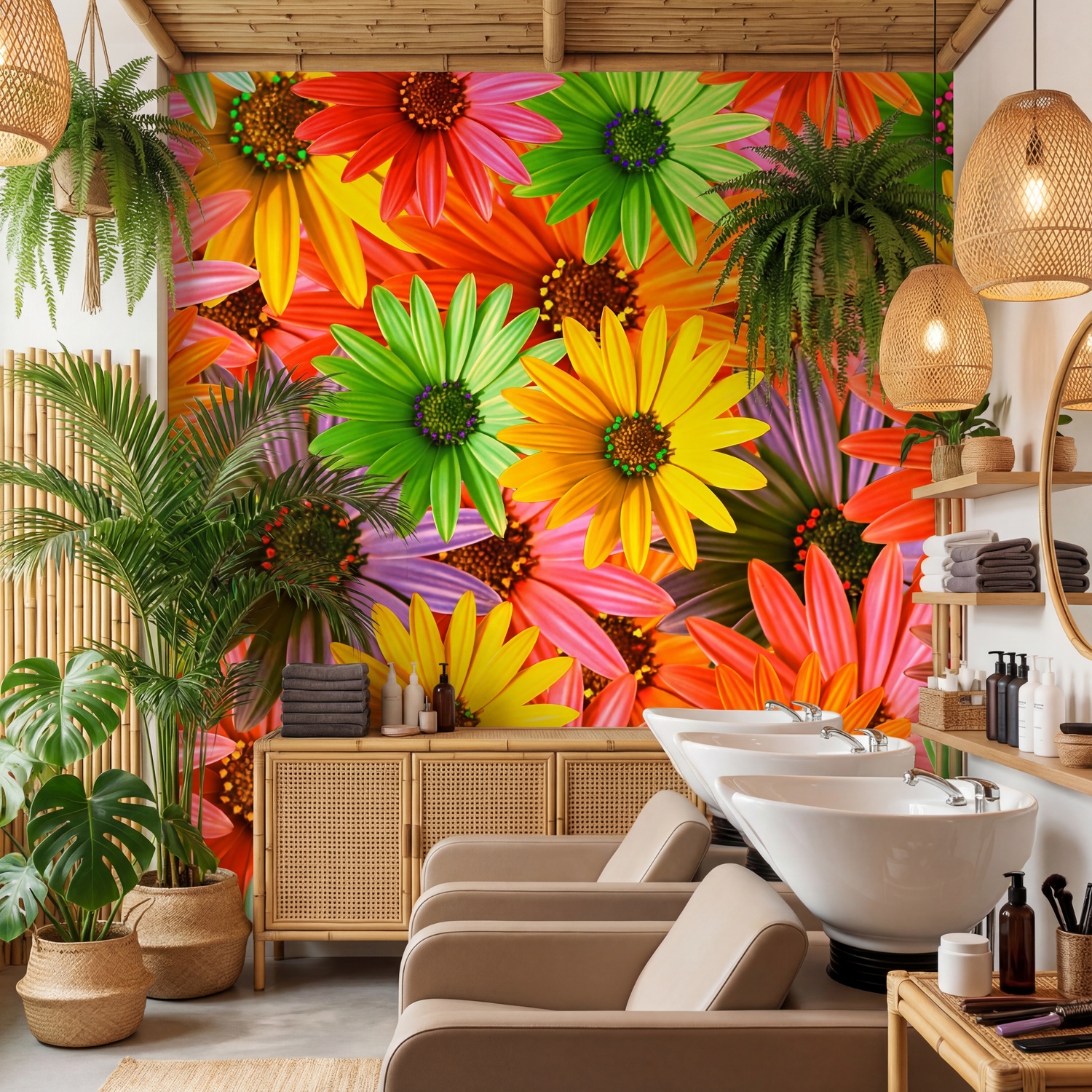 Wall Murals: Pop Flowers