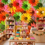 Wall Murals: Pop Flowers 9