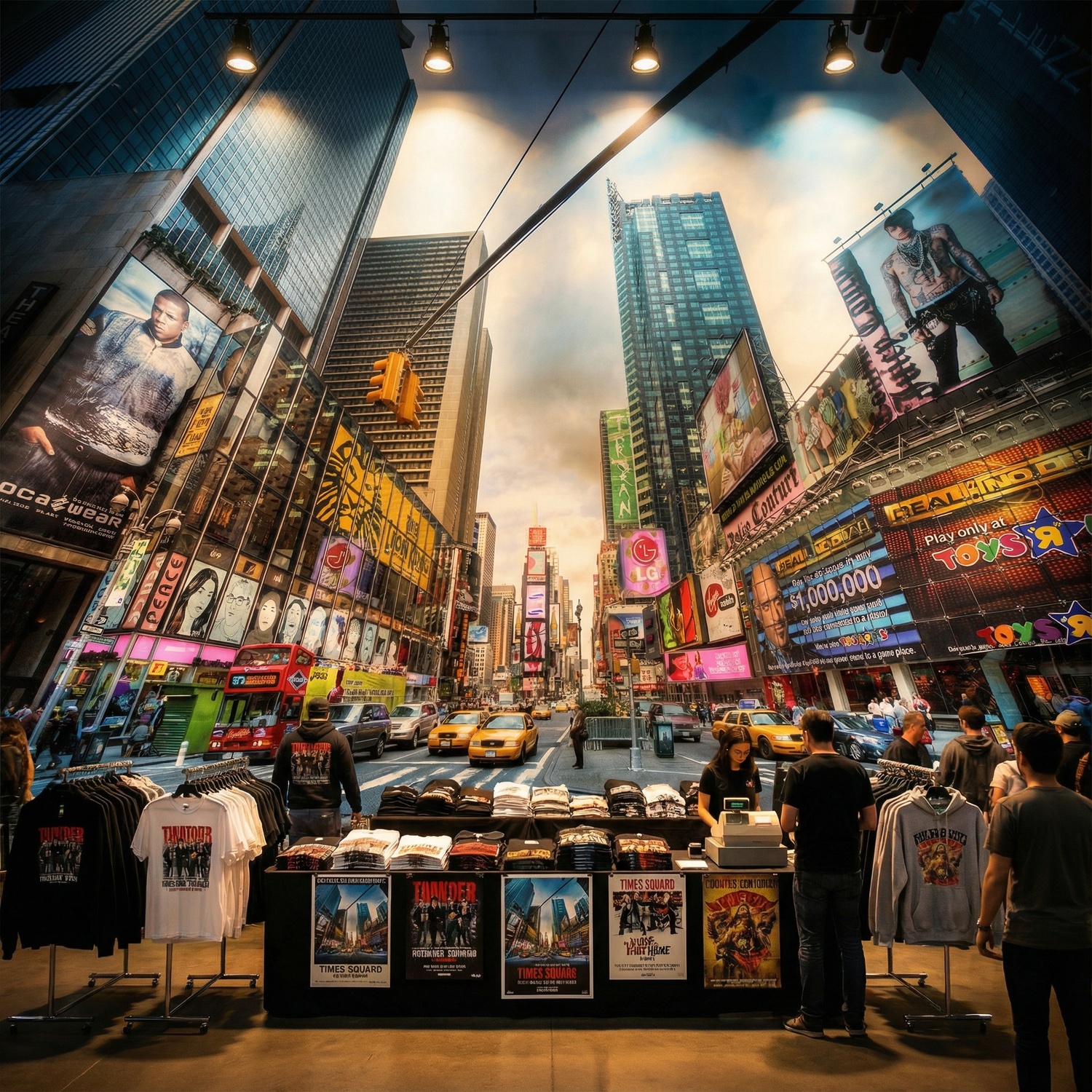 Wall Murals: Times Square