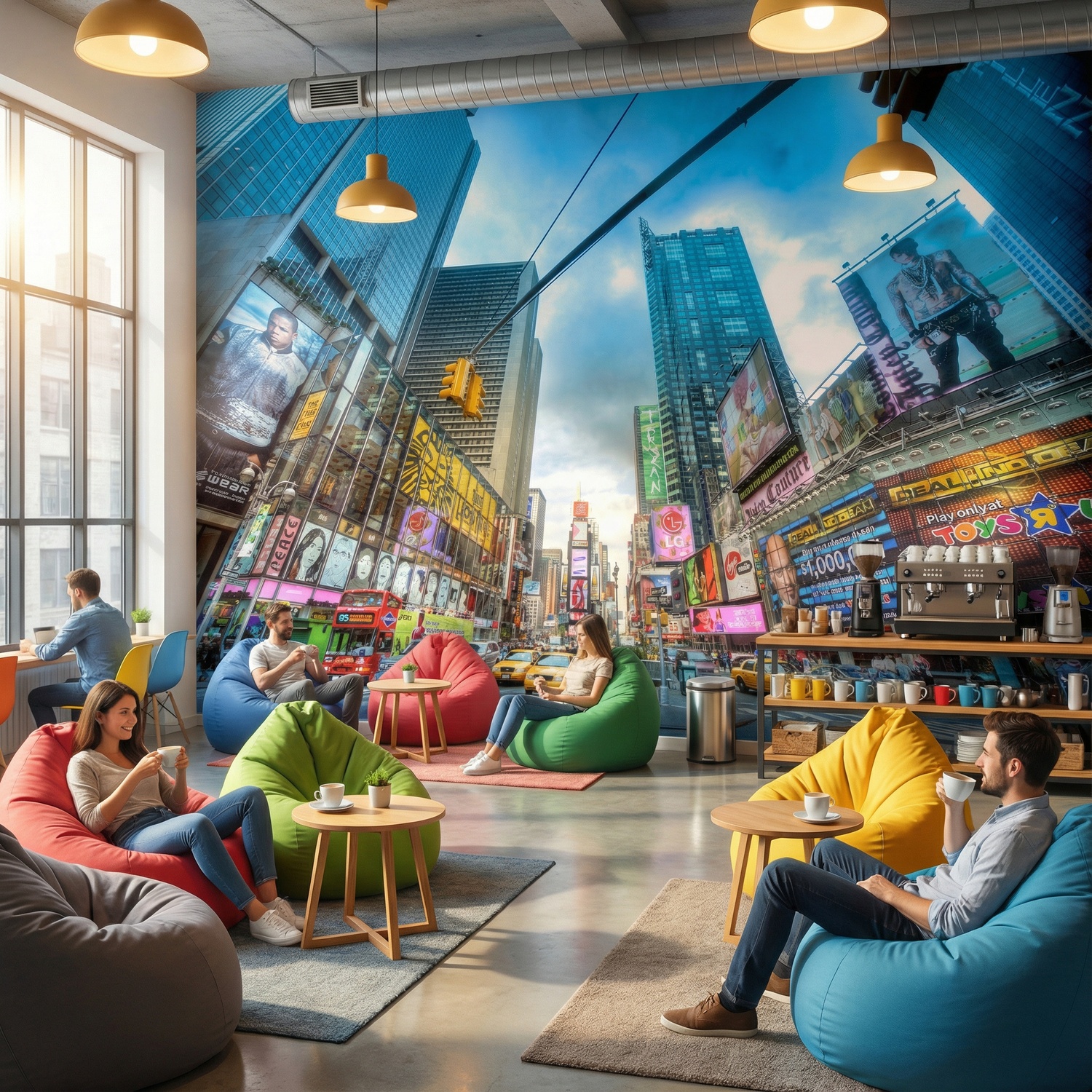 Wall Murals: Times Square