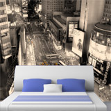 Wall Murals: Times Square with yellow taxis 4