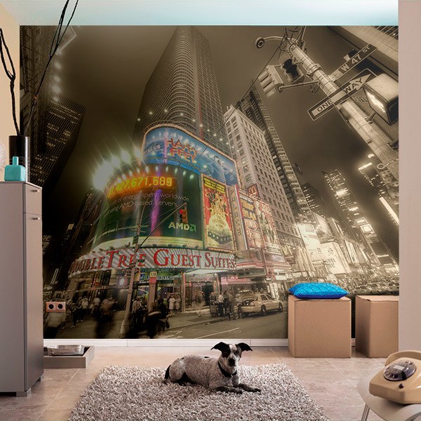 Wall mural Times Square, advertising | MuralDecal.com