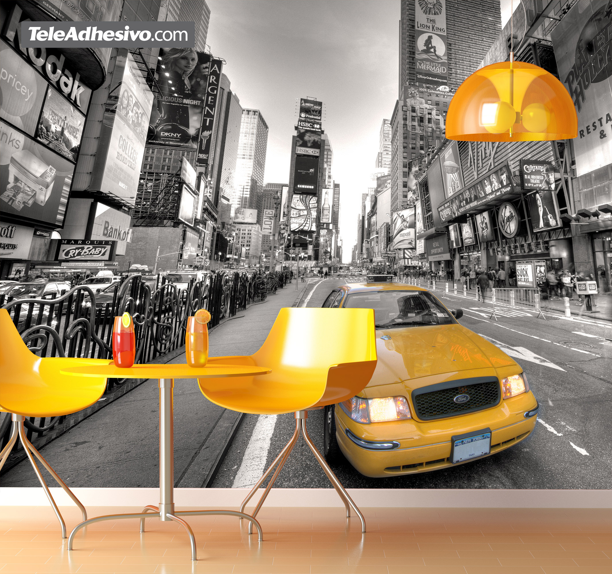 Wall Murals: Taxi in New York