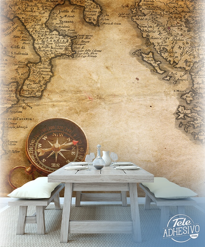 Wall Murals: Explorer map