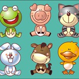Stickers for Kids: Funny animals 3