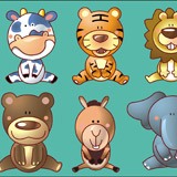 Stickers for Kids: Friendly animals 3