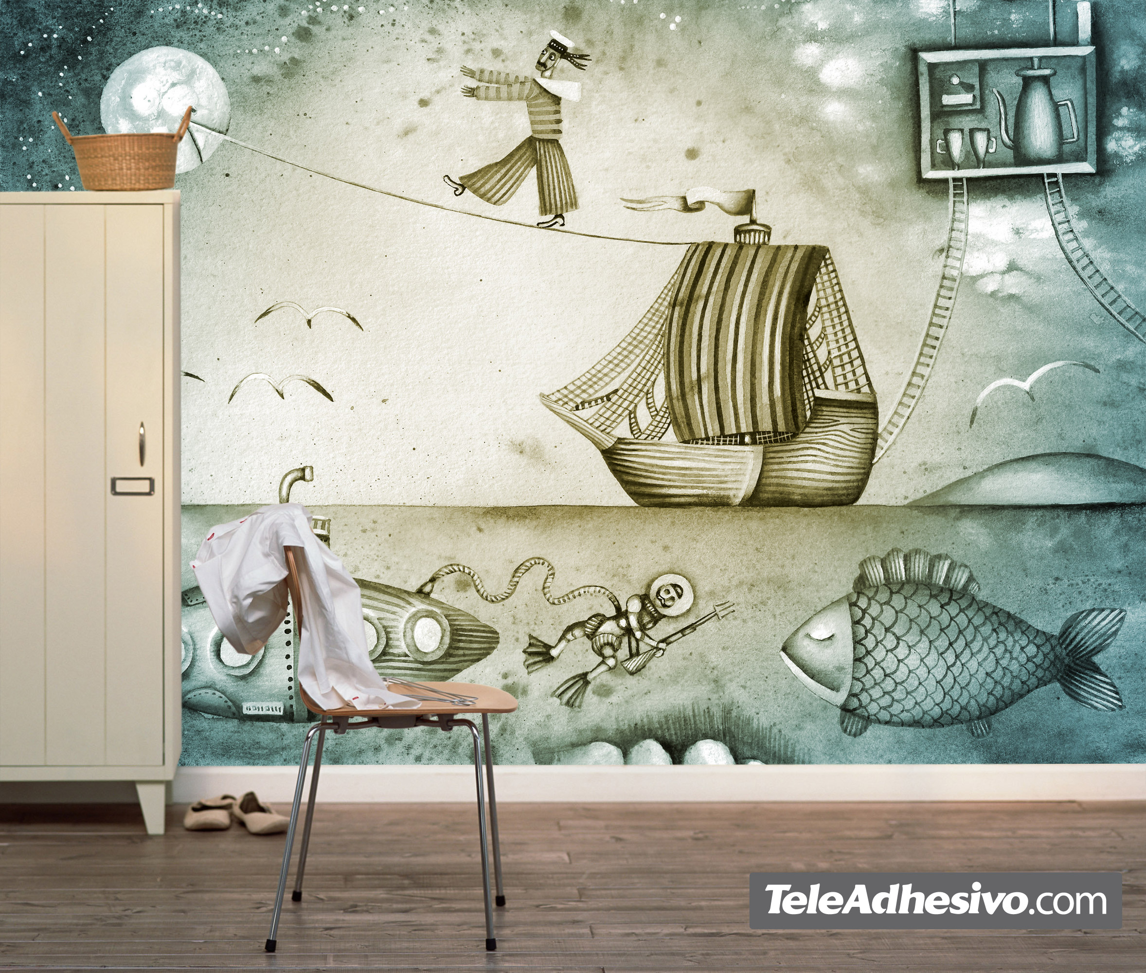 Wall Murals: Ship