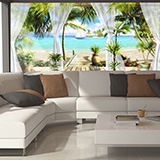 Wall Murals: Paradise facing the sea 2