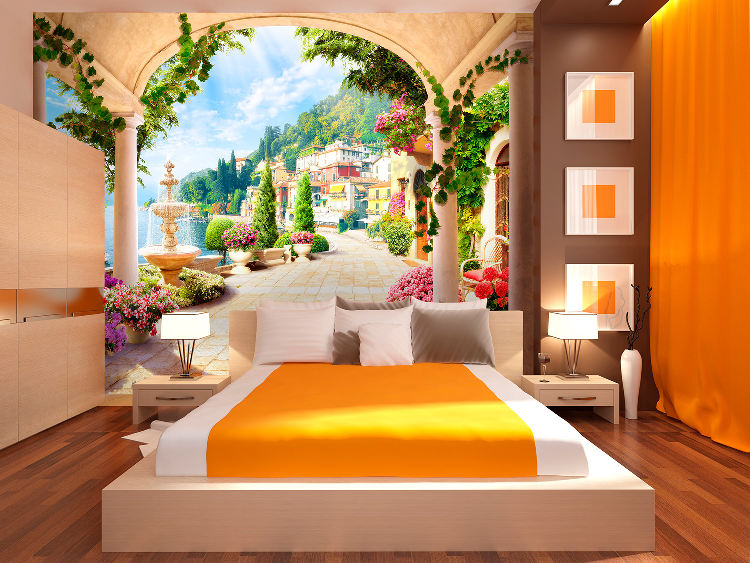 Wall Murals: Porsche classic garden