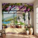 Wall Murals: Mediterranean beachfront terrace 5