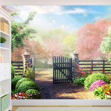 Wall Murals: Entrance to the natural garden 2