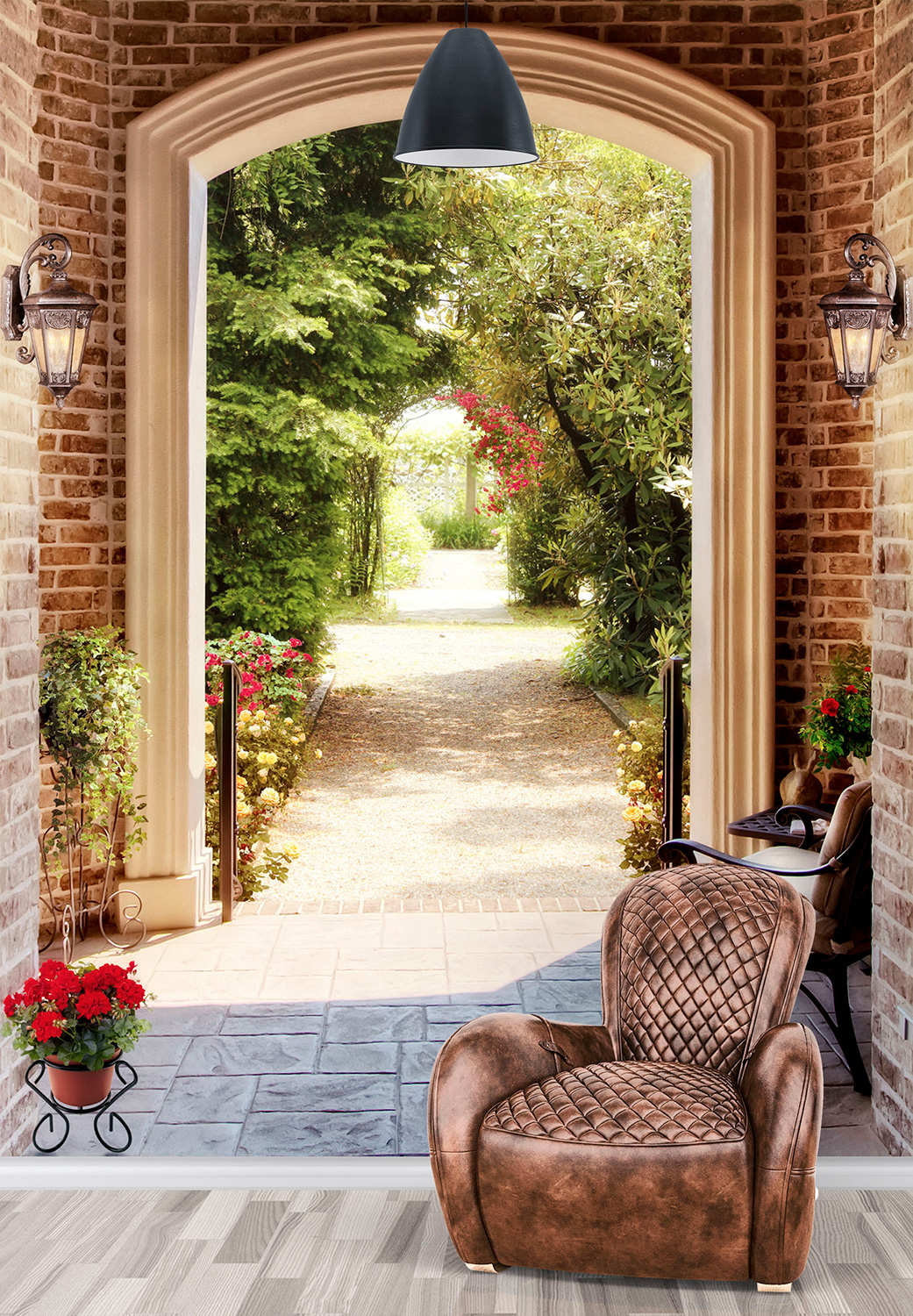 Wall Murals: Access to the garden