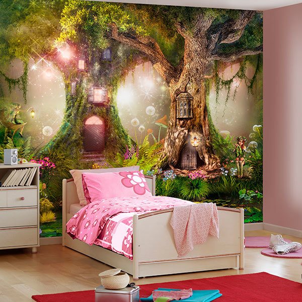 Wall Murals: Tree Houses of the Fairies 0