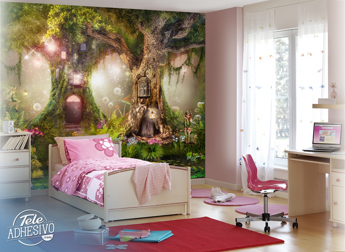 Wall Murals: Tree Houses of the Fairies