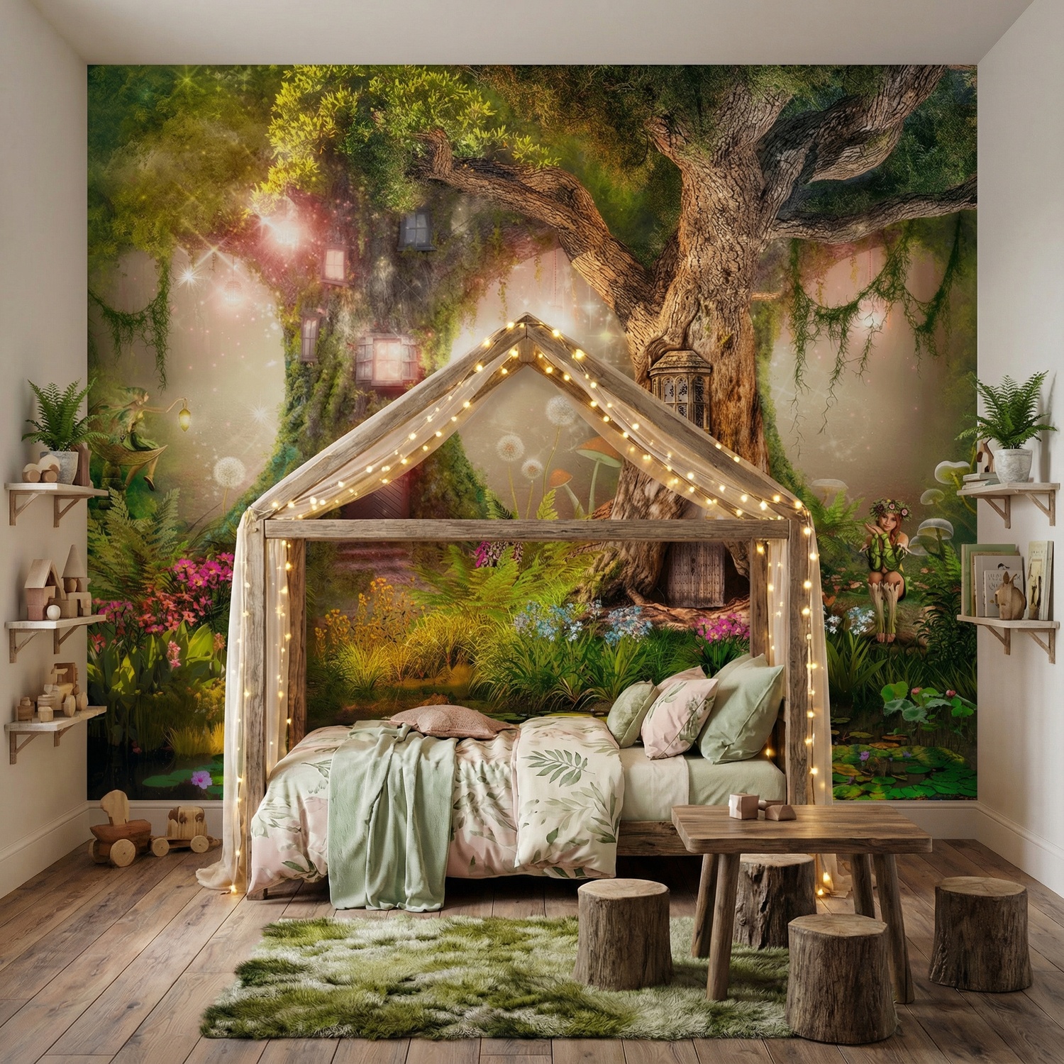 Wall Murals: Tree Houses of the Fairies