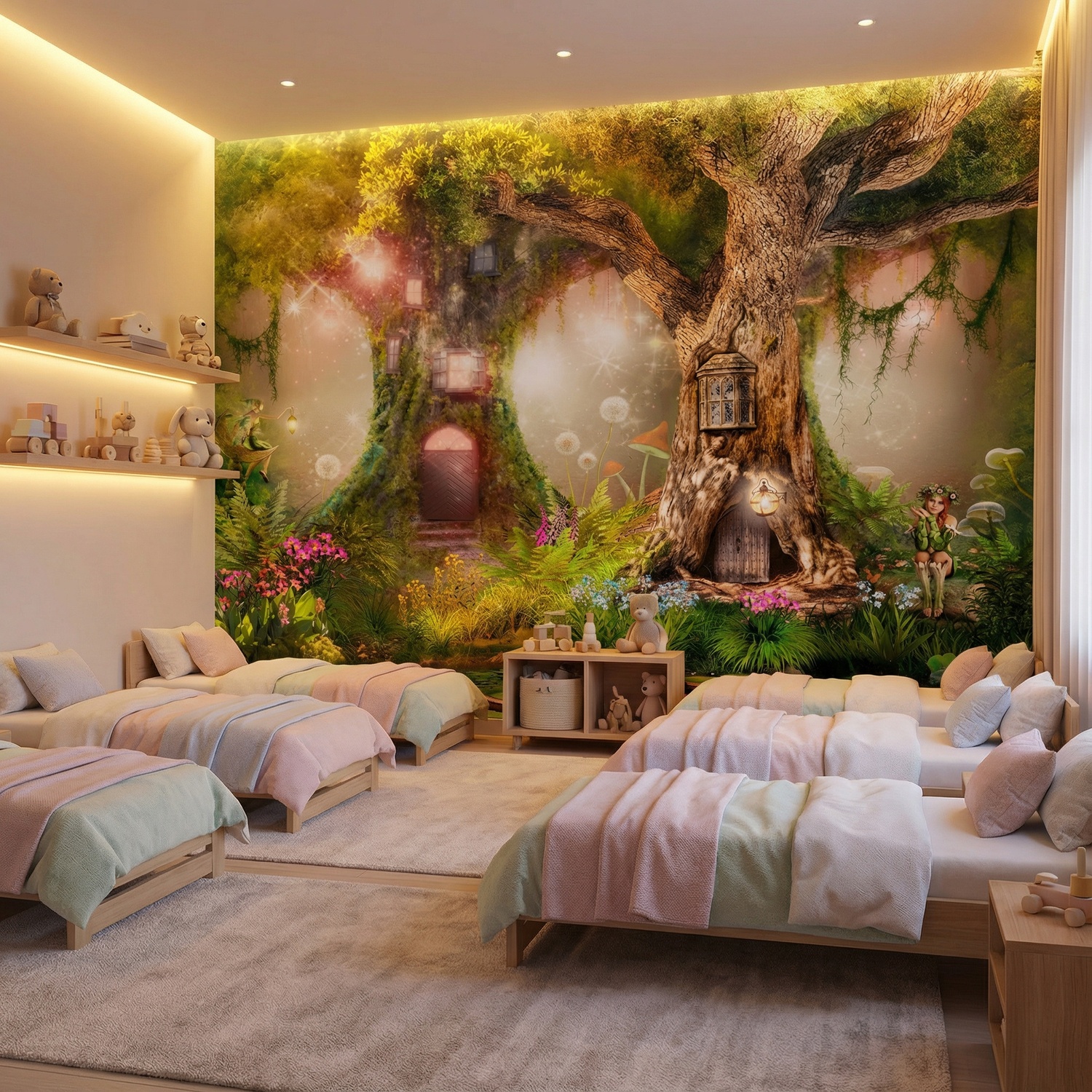 Wall Murals: Tree Houses of the Fairies