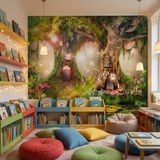 Wall Murals: Tree Houses of the Fairies 5