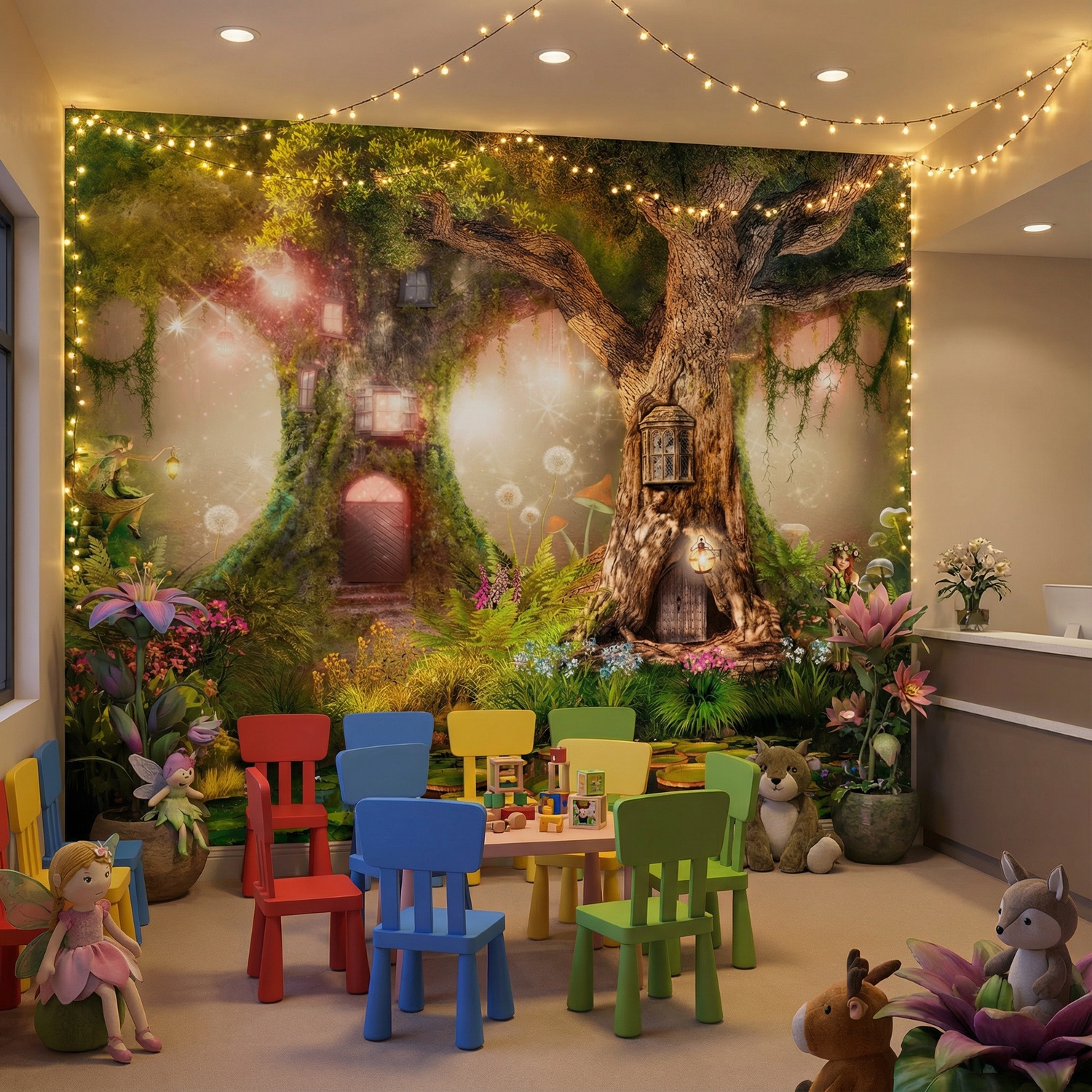 Wall Murals: Tree Houses of the Fairies
