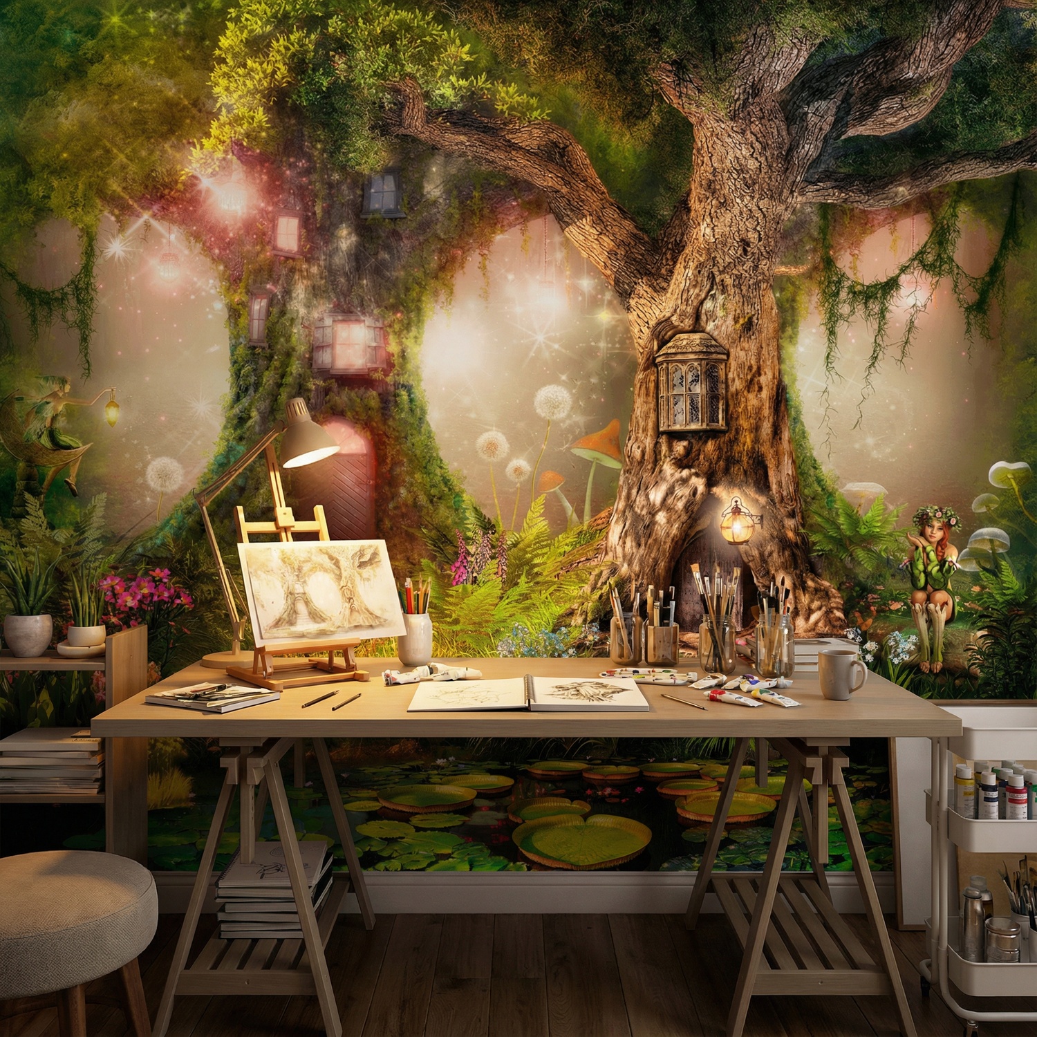 Wall Murals: Tree Houses of the Fairies