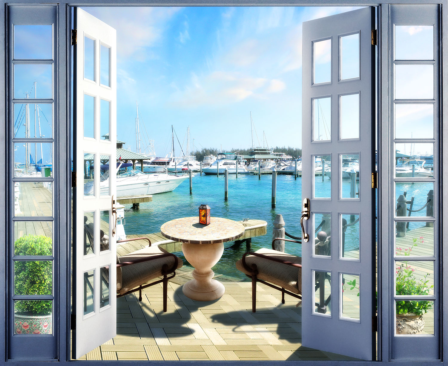 Wall Murals: Sport marina terrace