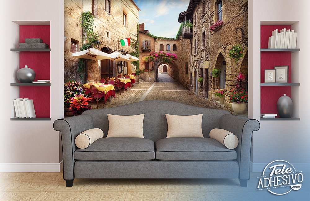 Wall Murals: Italian village