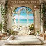 Wall Murals: Arches overlooking the sea 11