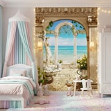 Wall Murals: Arches overlooking the sea 7