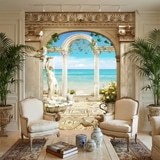 Wall Murals: Arches overlooking the sea 8