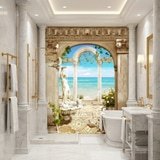 Wall Murals: Arches overlooking the sea 9