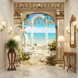 Wall Murals: Arches overlooking the sea 10