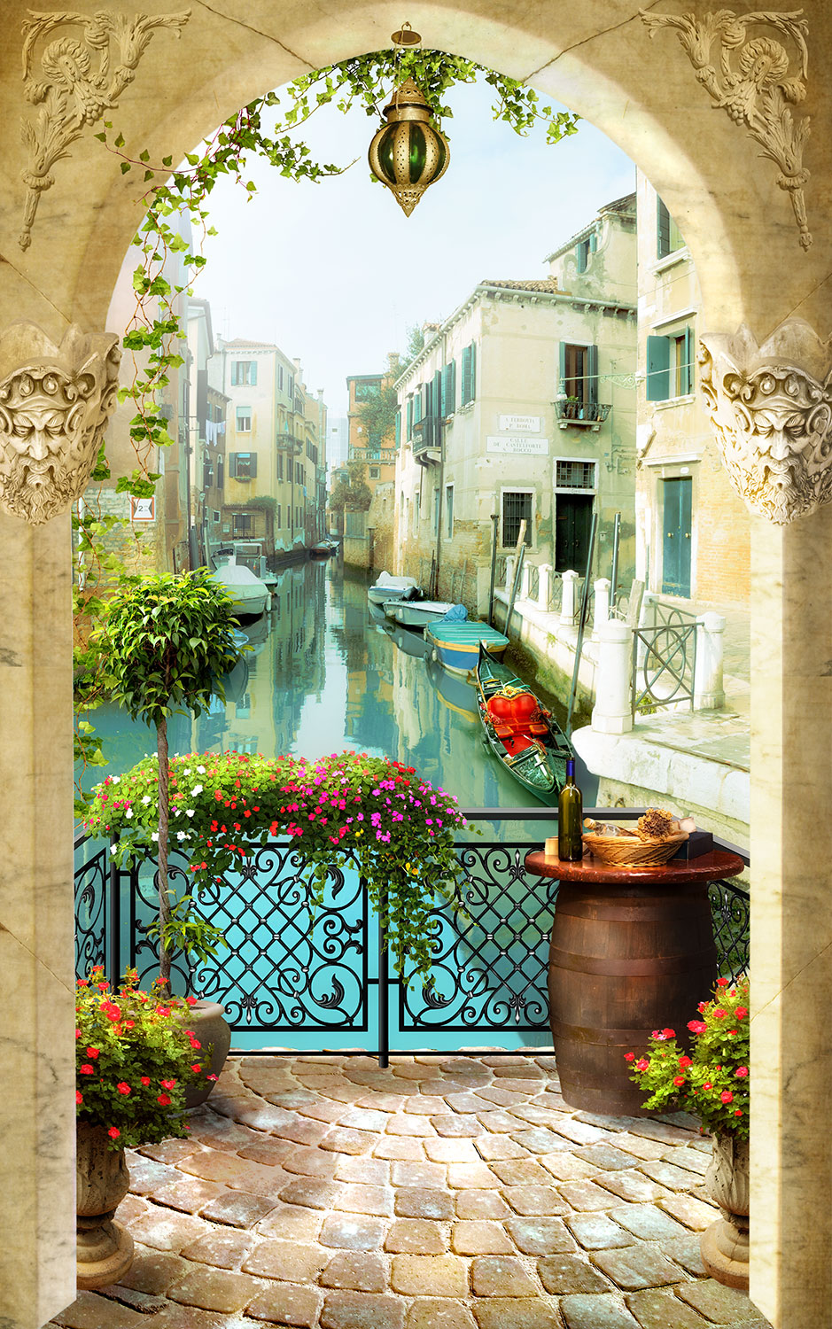 Wall Murals: Balcony of Venice