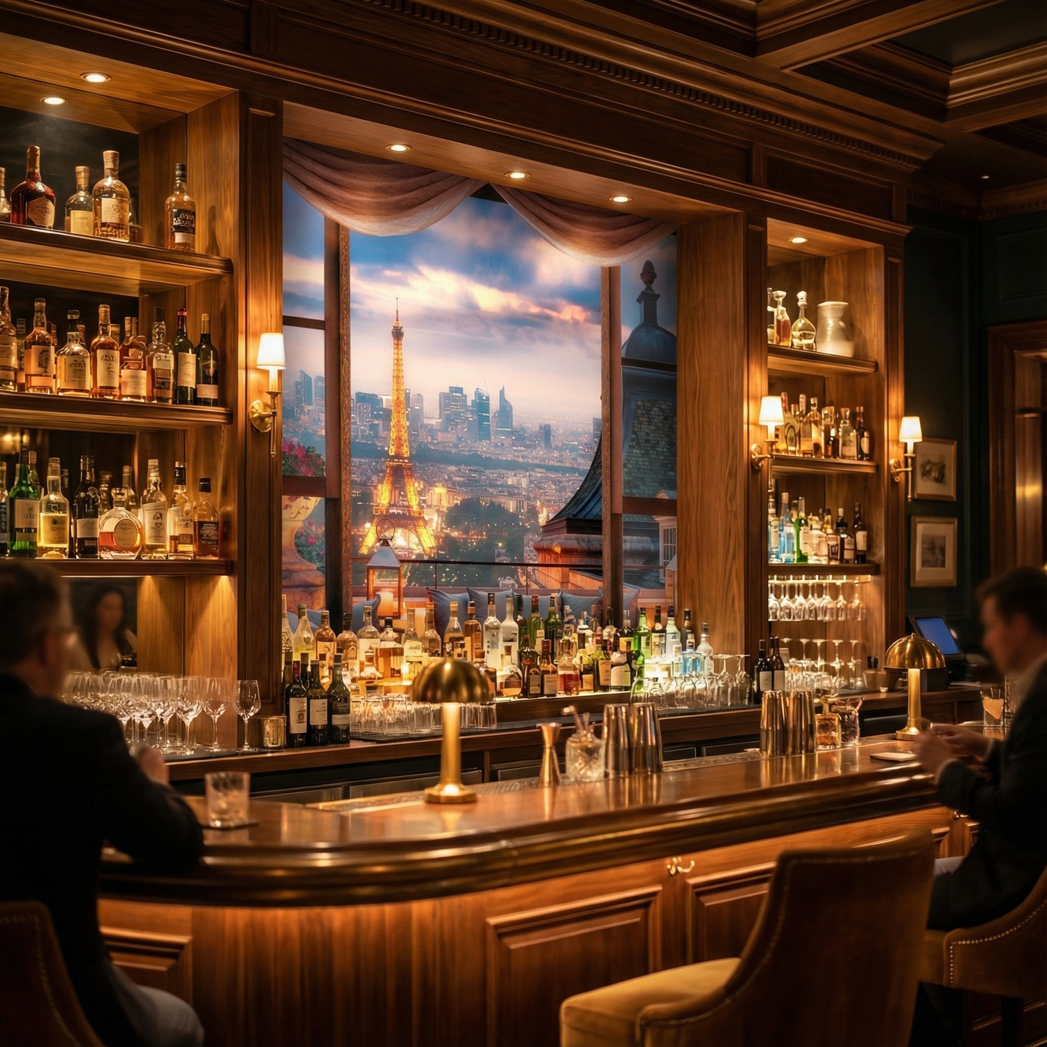 Wall Murals: View of the Eiffel Tower