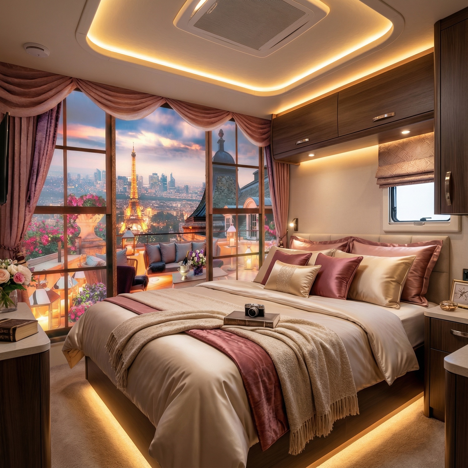 Wall Murals: View of the Eiffel Tower