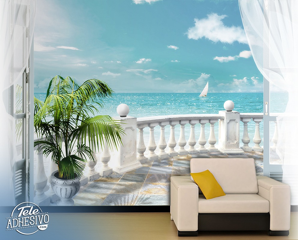 Wall Murals: Terrace to the sea