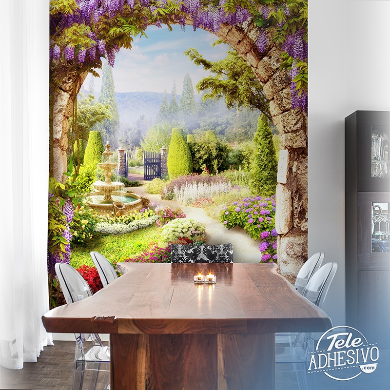 Wall Murals: Flower garden