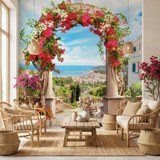 Wall Murals: Floral arch to the coast 13