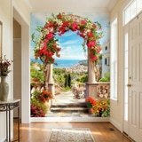 Wall Murals: Floral arch to the coast 3